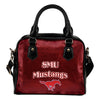 Love Icon Mix SMU Mustangs Logo Meaningful Shoulder Handbags