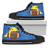 Pikachu Laying On Ball UCLA Bruins High Top Shoes