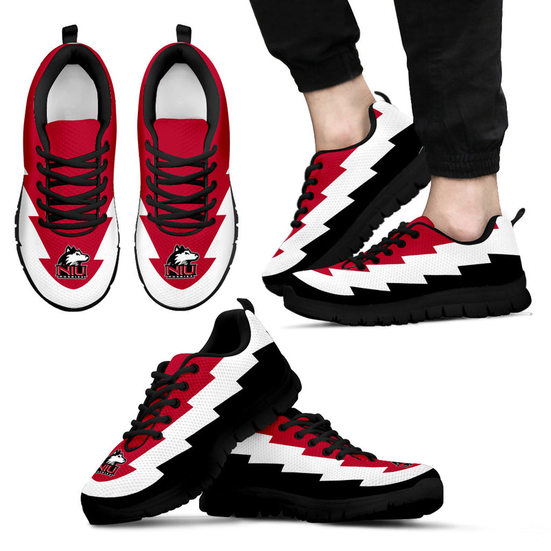 Nice Northern Illinois Huskies Sneakers Jagged Saws Creative Draw
