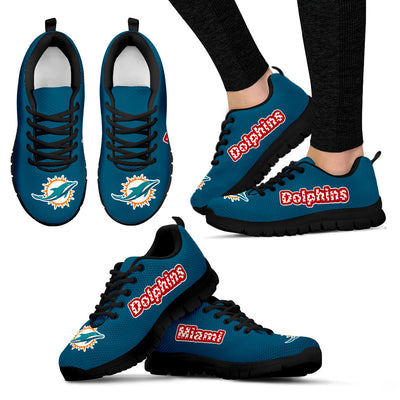 Magnificent Miami Dolphins Amazing Logo Sneakers