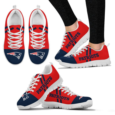 Line Stripe Logo Bottom New England Patriots Sneakers