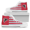 American Flag Atlanta Falcons High Top Shoes