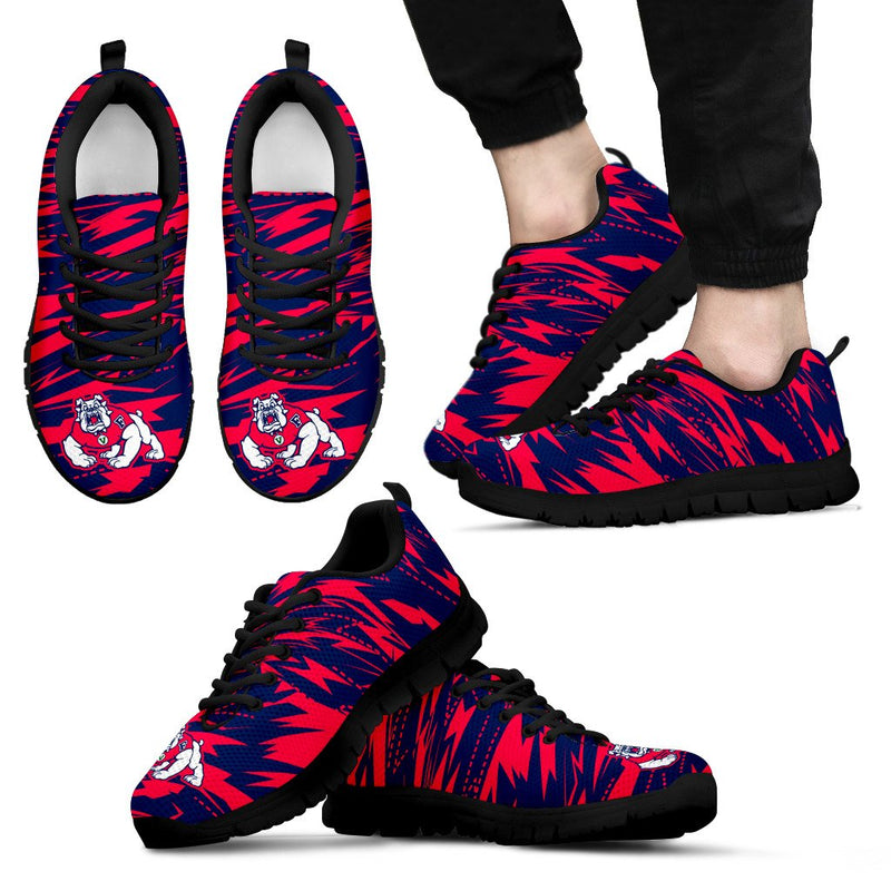 Brush Strong Cracking Comfortable Fresno State Bulldogs Sneakers