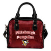 Love Icon Mix Pittsburgh Penguins Logo Meaningful Shoulder Handbags