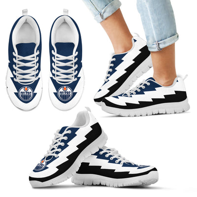 Jagged Saws Creative Draw Edmonton Oilers Sneakers