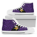 Perfect Cross Color Absolutely Nice Minnesota Vikings High Top Shoes