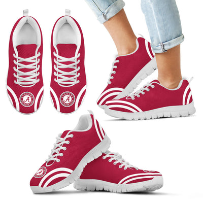Lovely Curves Stunning Logo Icon Alabama Crimson Tide Sneakers