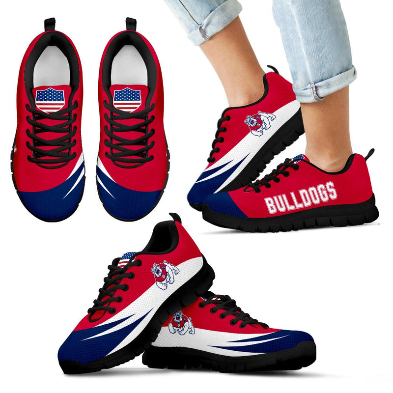 Awesome Gift Logo Fresno State Bulldogs Sneakers