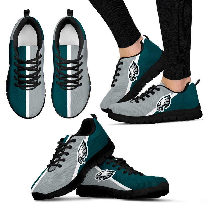 Dynamic Aparted Colours Beautiful Logo Philadelphia Eagles Sneakers
