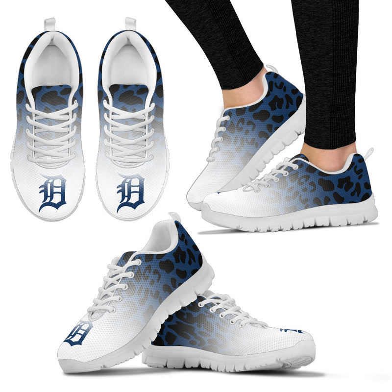 Leopard Pattern Awesome Detroit Tigers Sneakers