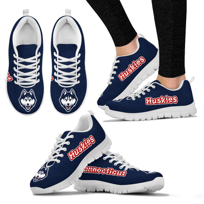Magnificent Connecticut Huskies Amazing Logo Sneakers