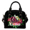 Gorgeous Atlanta Braves Shoulder Handbags Floral Rose Valentine Logo