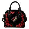 Valentine Rose With Thorns Arizona Coyotes Shoulder Handbags