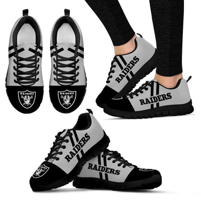 Line Stripe Logo Bottom Oakland Raiders Sneakers