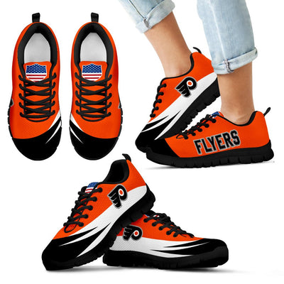 Awesome Gift Logo Philadelphia Flyers Sneakers