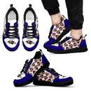 Great Football Love Frame Baltimore Ravens Sneakers