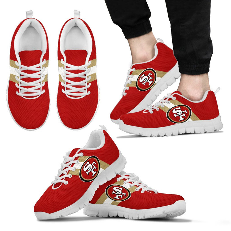 Three Colors Vertical San Francisco 49ers Sneakers