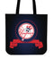 Score Art New York Yankees Tote Bags