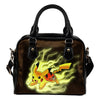 Pikachu Angry Moment Cleveland Browns Shoulder Handbags