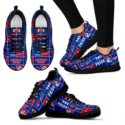 Colorful Pride Flag Buffalo Bills Sneakers