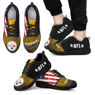 Simple Fashion Pittsburgh Steelers Shoes Athletic Sneakers