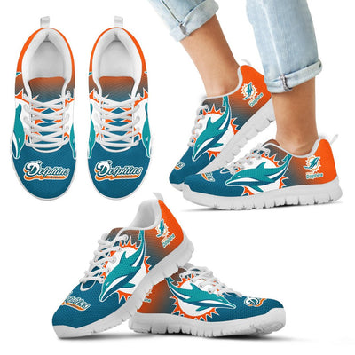 Colorful Unofficial Miami Dolphins Sneakers