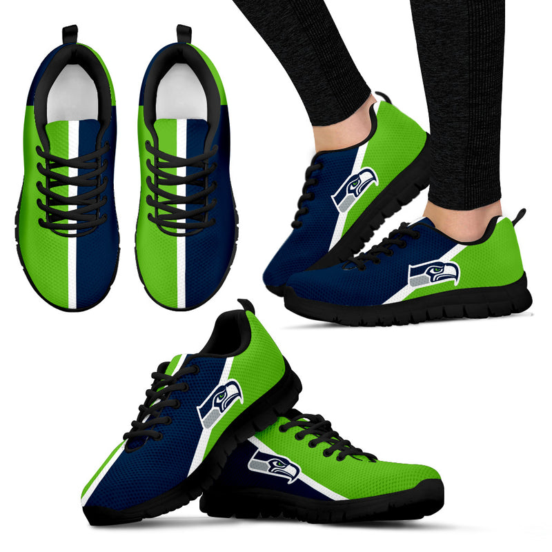 Dynamic Aparted Colours Beautiful Logo Seattle Seahawks Sneakers