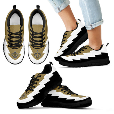 Jagged Saws Creative Draw New Orleans Saints Sneakers