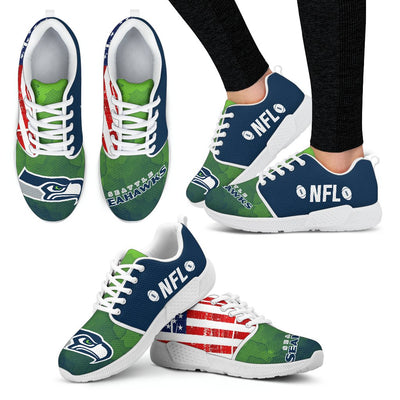 Simple Fashion Seattle Seahawks Shoes Athletic Sneakers