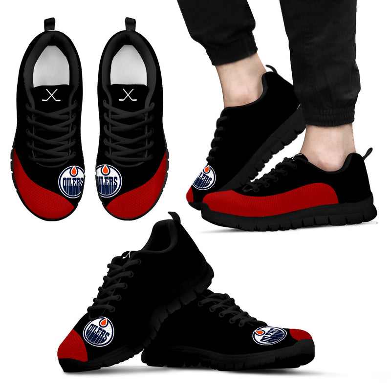 Valentine Love Red Colorful Edmonton Oilers Sneakers