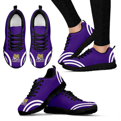 Lovely Curves Stunning Logo Icon LSU Tigers Sneakers