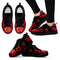 Tribal Flames Pattern Calgary Flames Sneakers