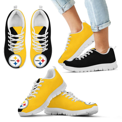 Two Colors Trending Lovely Pittsburgh Steelers Sneakers