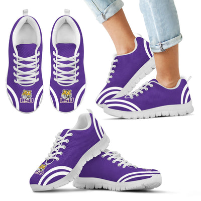 Lovely Curves Stunning Logo Icon LSU Tigers Sneakers