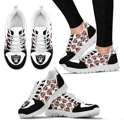 Great Football Love Frame Oakland Raiders Sneakers