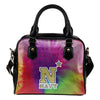 Rainbow Dynamic Mix Colours Gorgeous Navy Midshipmen Shoulder Handbags
