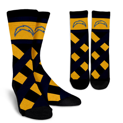 Sports Highly Dynamic Beautiful Los Angeles Chargers Crew Socks