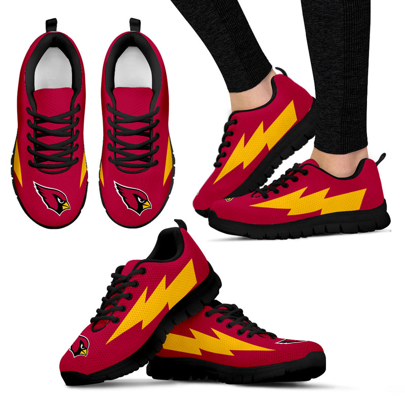 Cool Arizona Cardinals Sneakers Thunder Lightning Amazing Logo