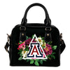 Floral Rose Valentine Logo Arizona Wildcats Shoulder Handbags
