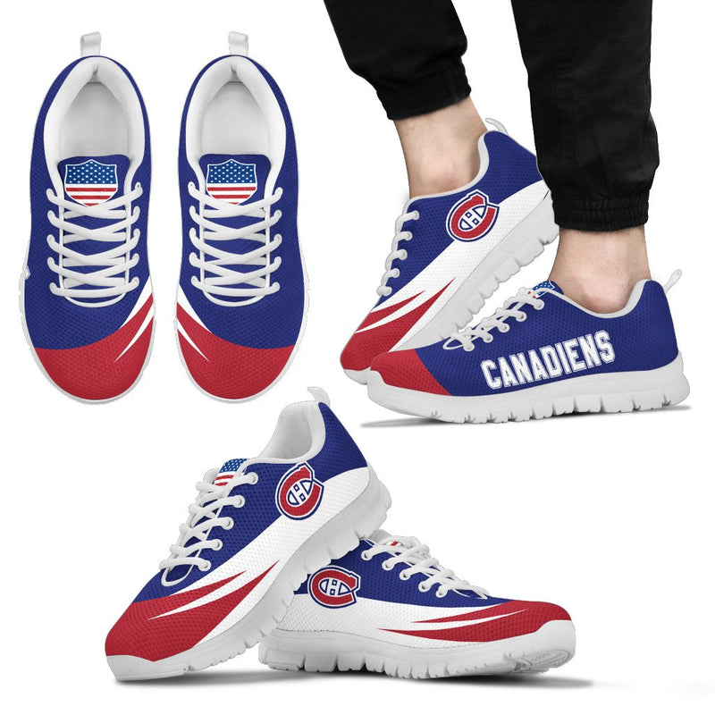 Awesome Gift Logo Montreal Canadiens Sneakers