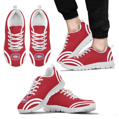 Lovely Curves Stunning Logo Icon Montreal Canadiens Sneakers