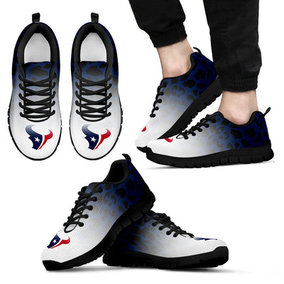 Leopard Pattern Awesome Houston Texans Sneakers