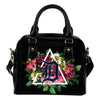 Awesome Detroit Tigers Shoulder Handbags Floral Rose Valentine Logo