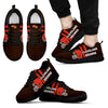 Vertical Two Line Mixed Helmet Cleveland Browns Sneakers