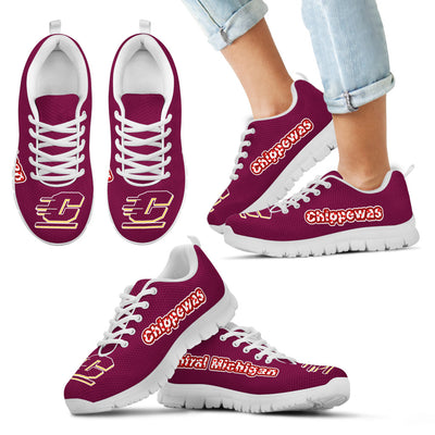 Magnificent Central Michigan Chippewas Amazing Logo Sneakers