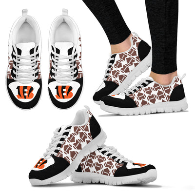 Great Football Love Frame Cincinnati Bengals Sneakers