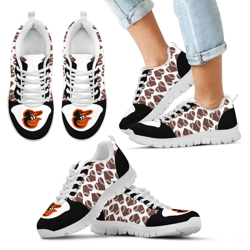 Great Football Love Frame Baltimore Orioles Sneakers
