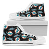 Script Logo Pattern Miami Dolphins High Top Shoes