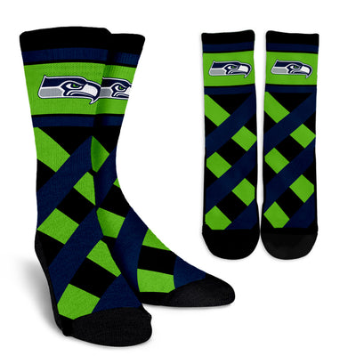 Sports Highly Dynamic Beautiful Seattle Seahawks Crew Socks