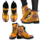 Golden Peace Hand Crafted Logo New York Giants Leather Boots